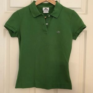 Lacoste green polo
